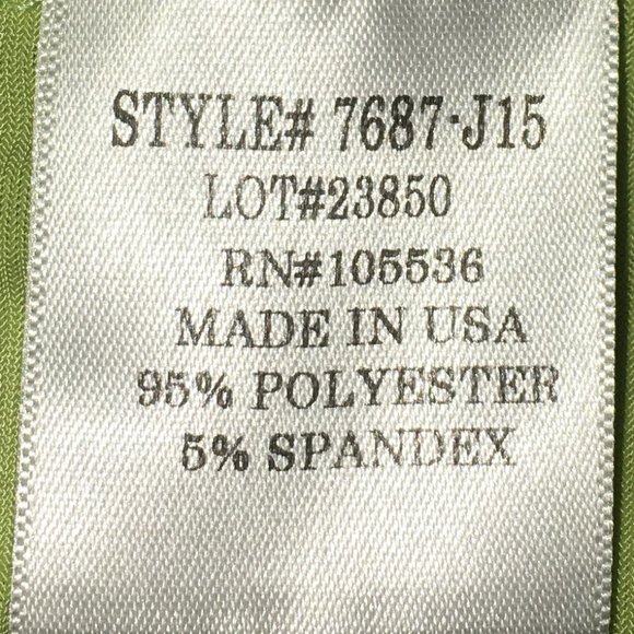 SLINKY BRAND 3/4 Length Sleeve Lime Green Knit Tunic Top Size Medium - Picture 5 of 5